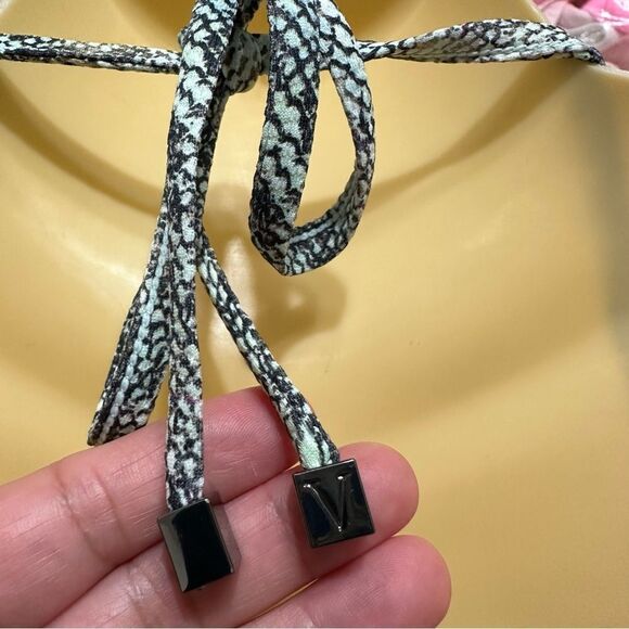 VICTORIA'S SECRET BOOSTER HALTER SWIMSUIT BIKINI‎ TOP NWT MINT SNAKESKIN MERMAID - Picture 8 of 9